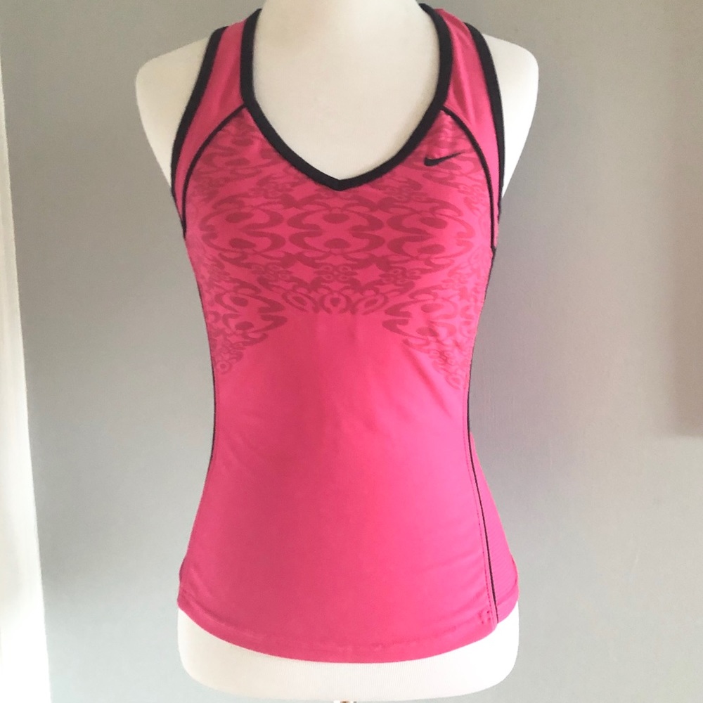 Nike Hot Pink Printed Workout Tank